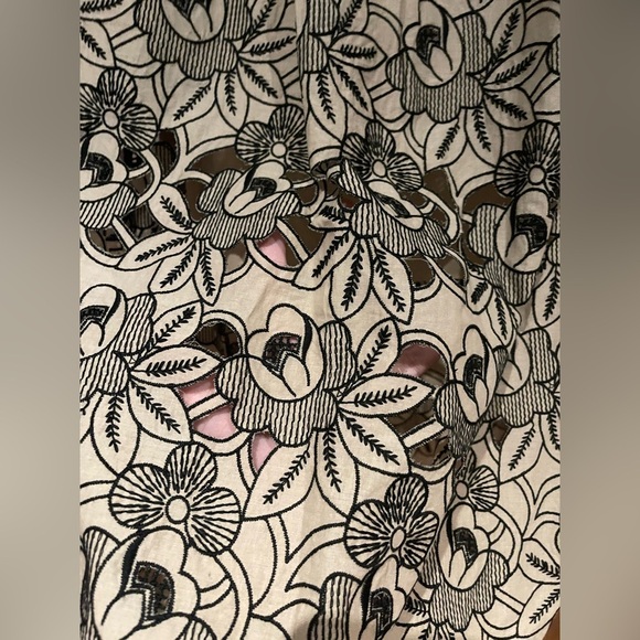 Tibi Elegant Floral eyelet Strapless Dress - Picture 3 of 5